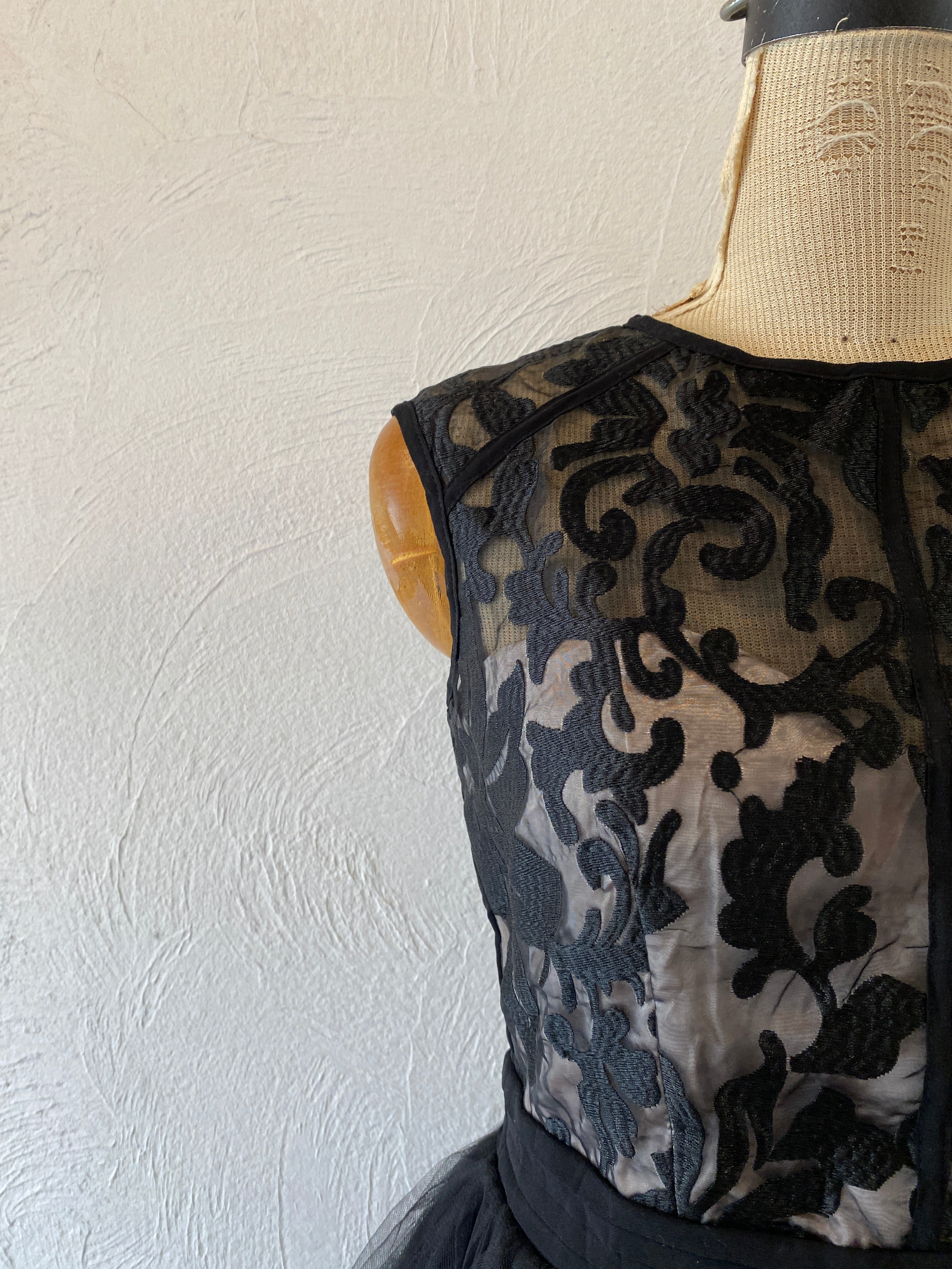 embroidery tull dress