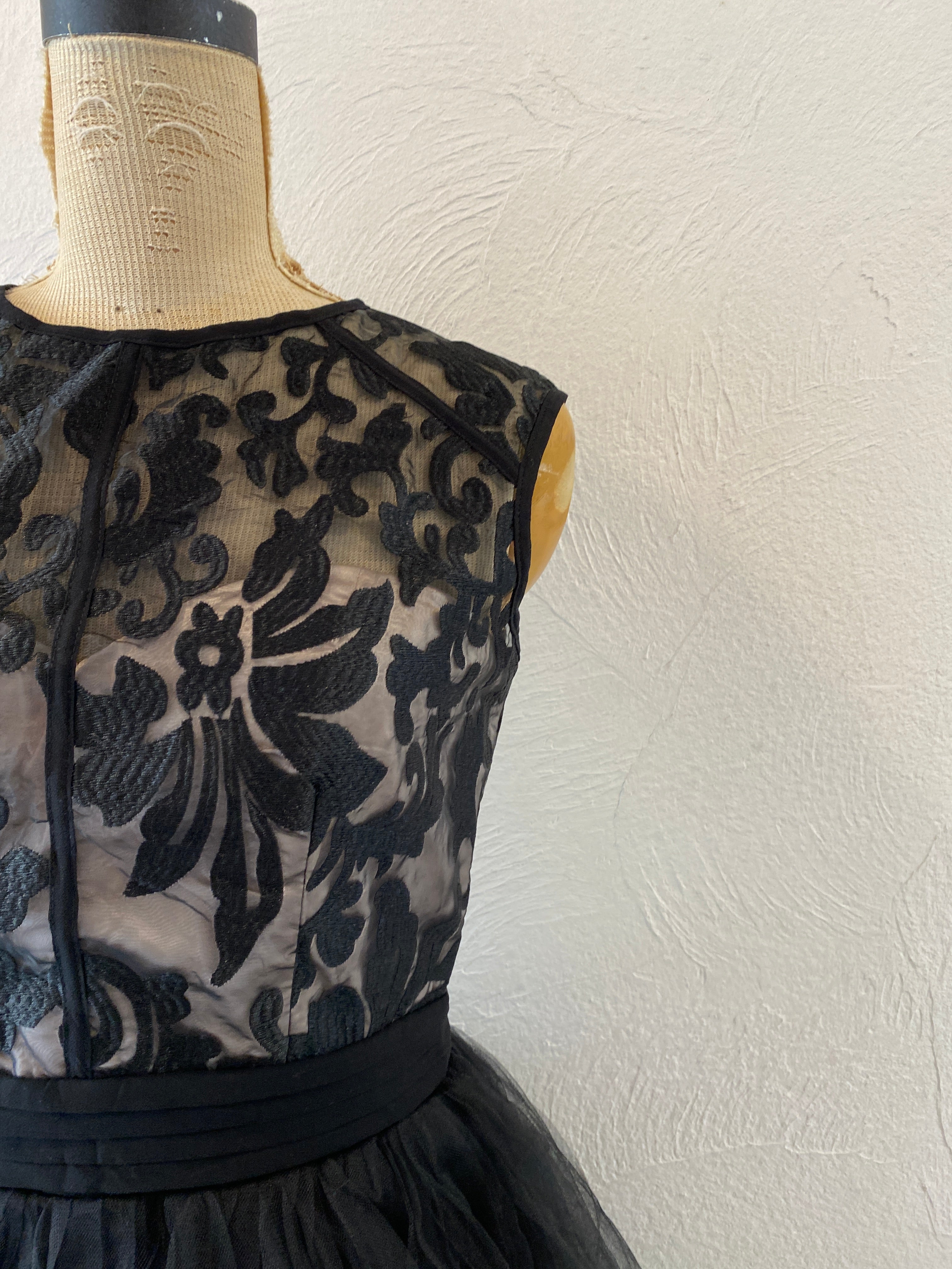 embroidery tull dress