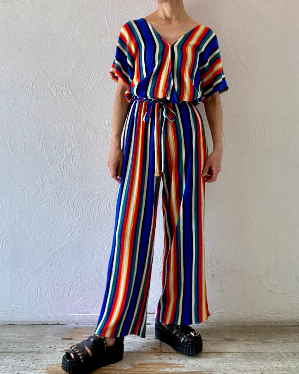 mulch stripe jumpsuit