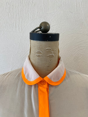 neon piping blouse