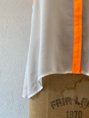 neon piping blouse