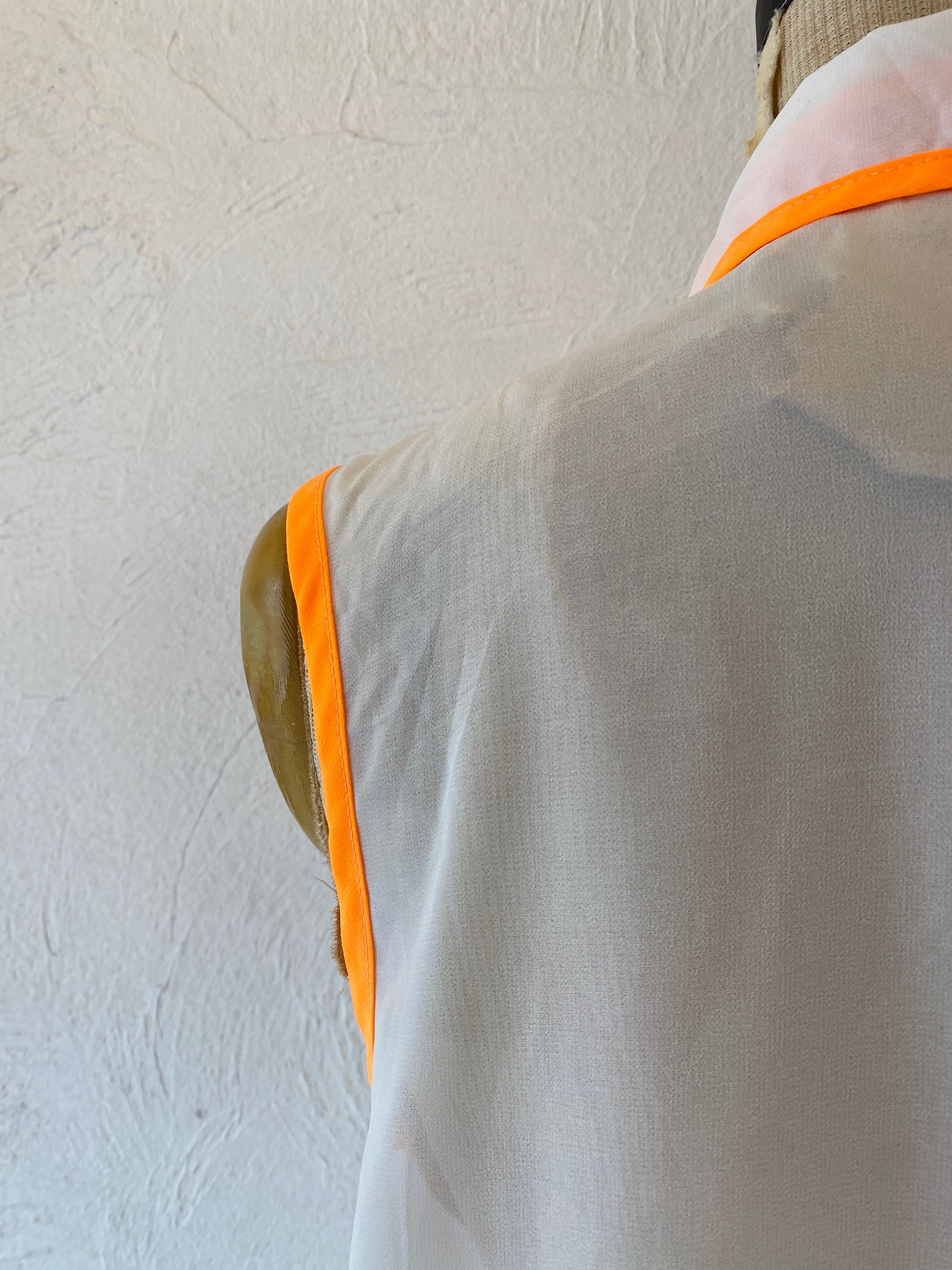 neon piping blouse