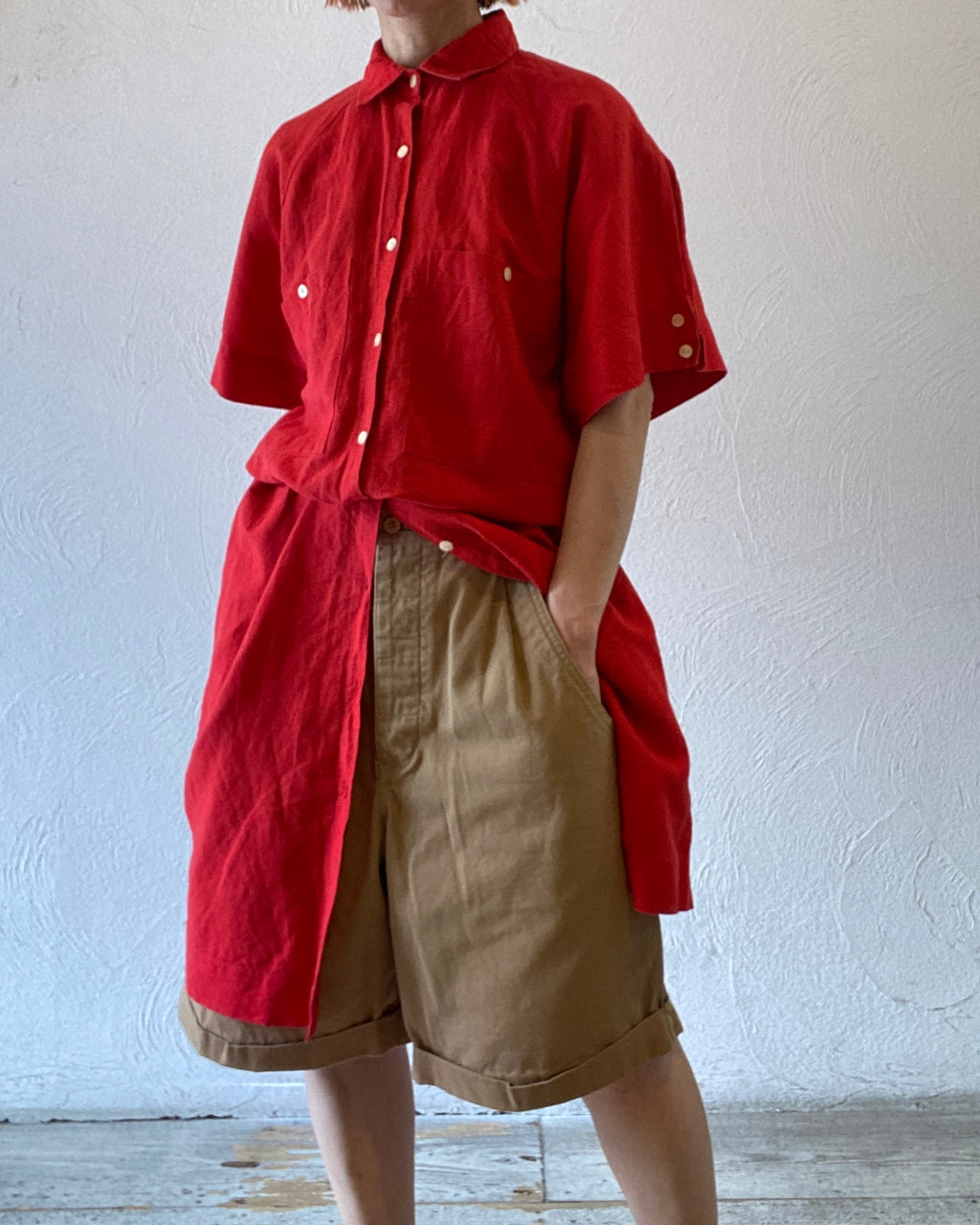 linen shirt dress