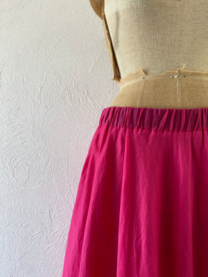 deep pink cotton skirt