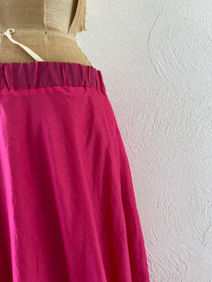 deep pink cotton skirt