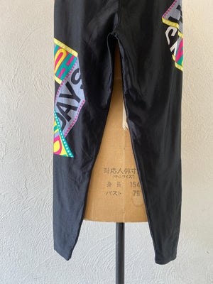 tape pattern leggings