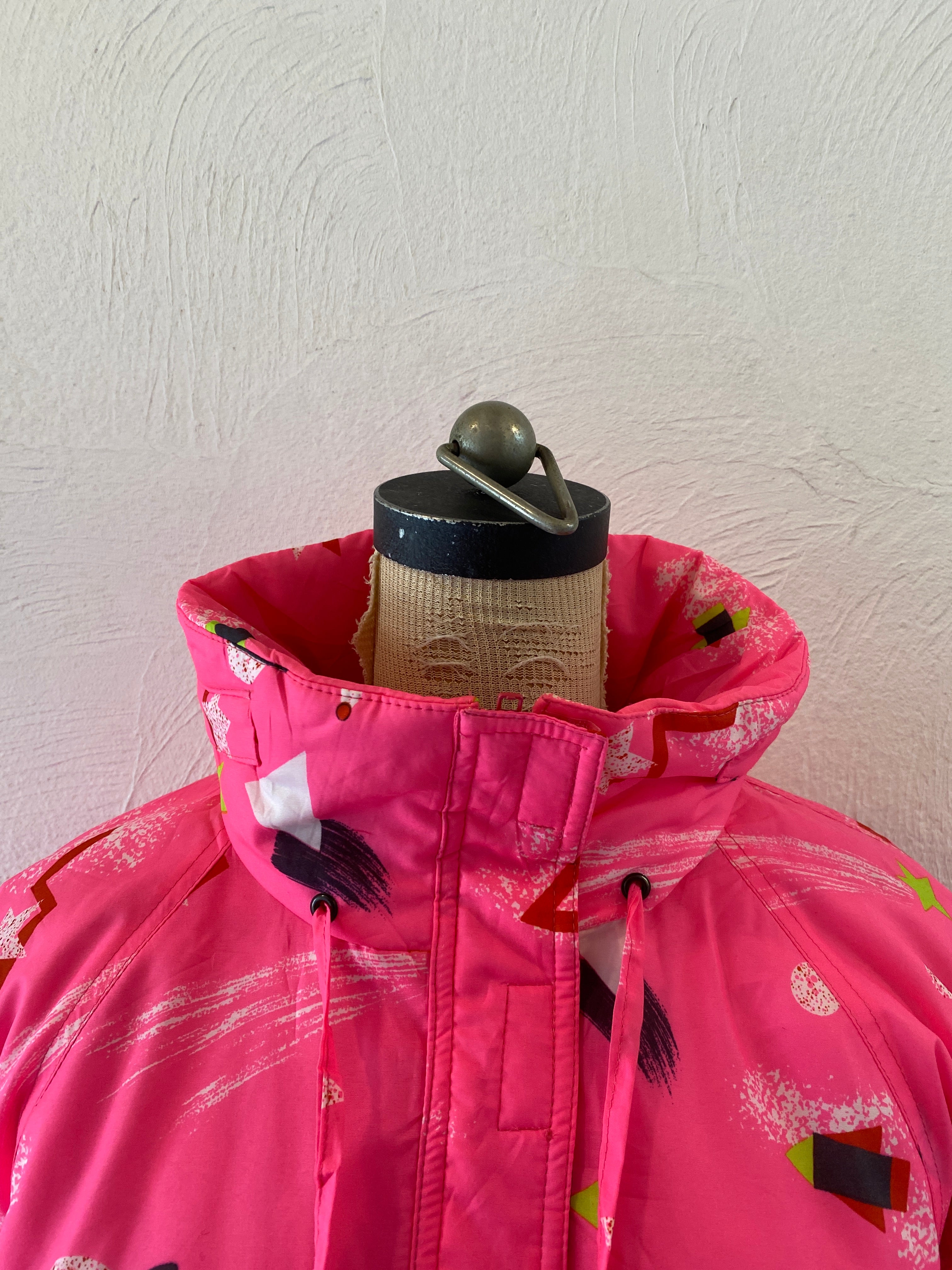 pink planet padding pullover