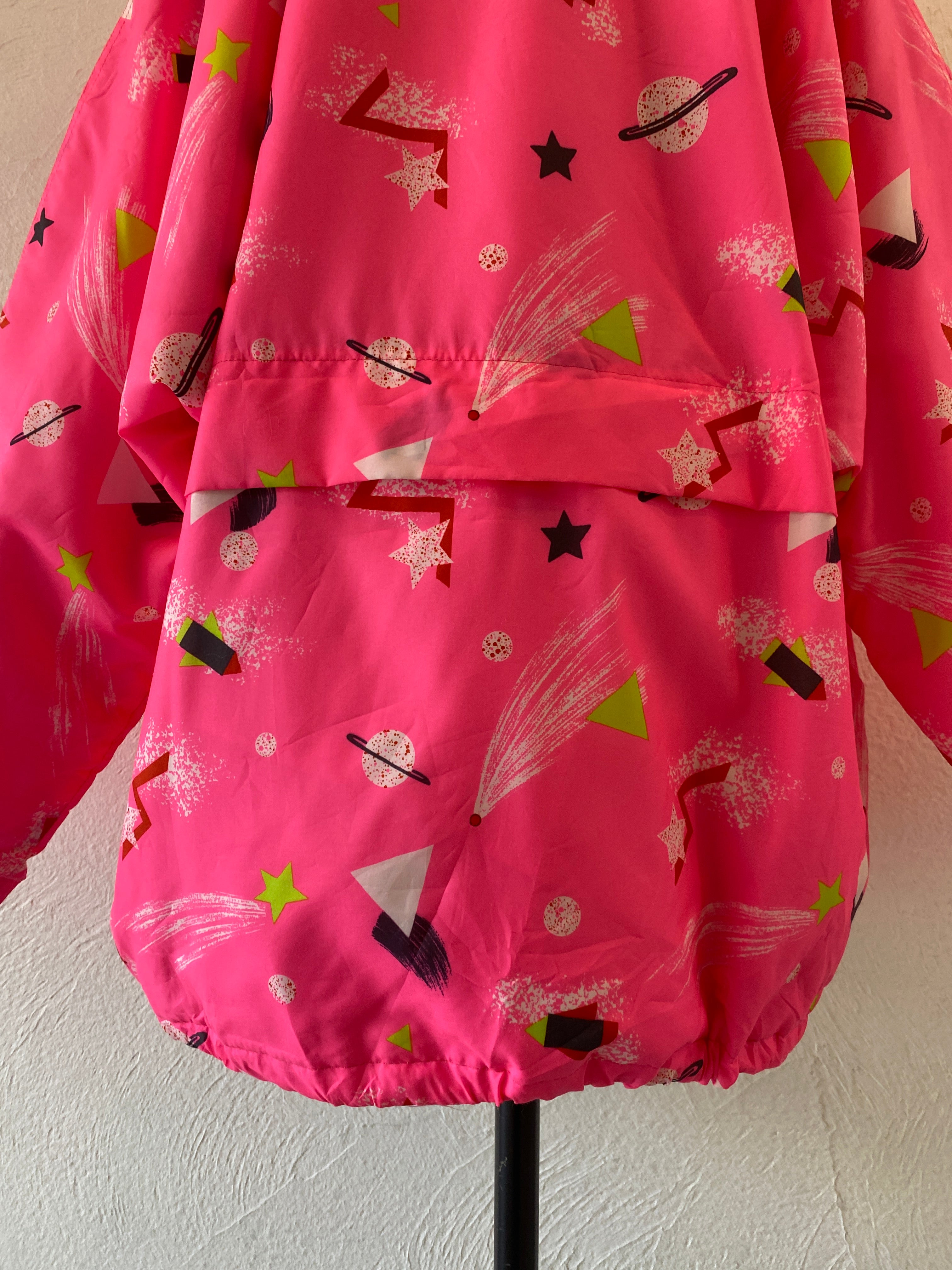 pink planet padding pullover