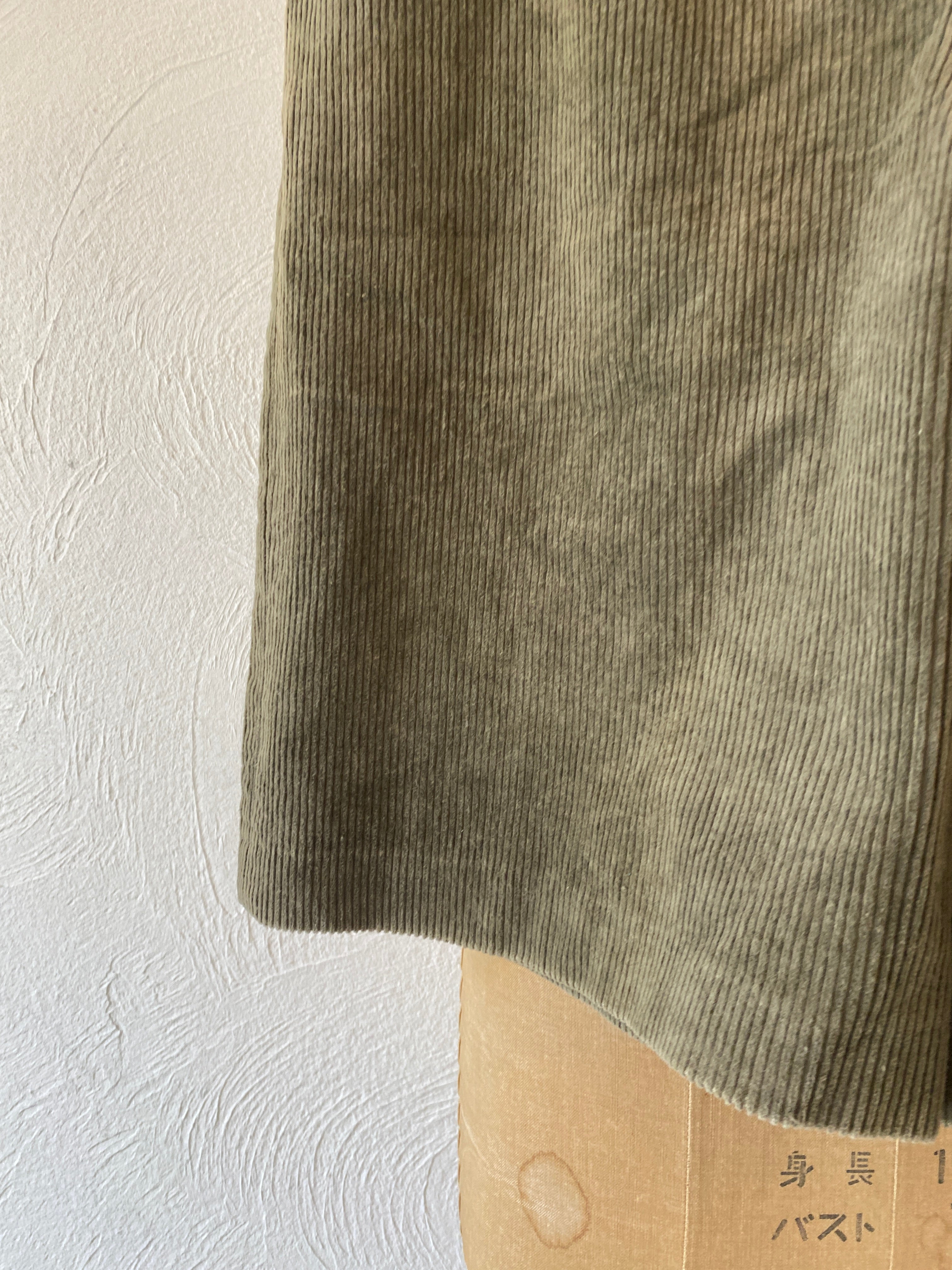 khaki corduroy culotte pants