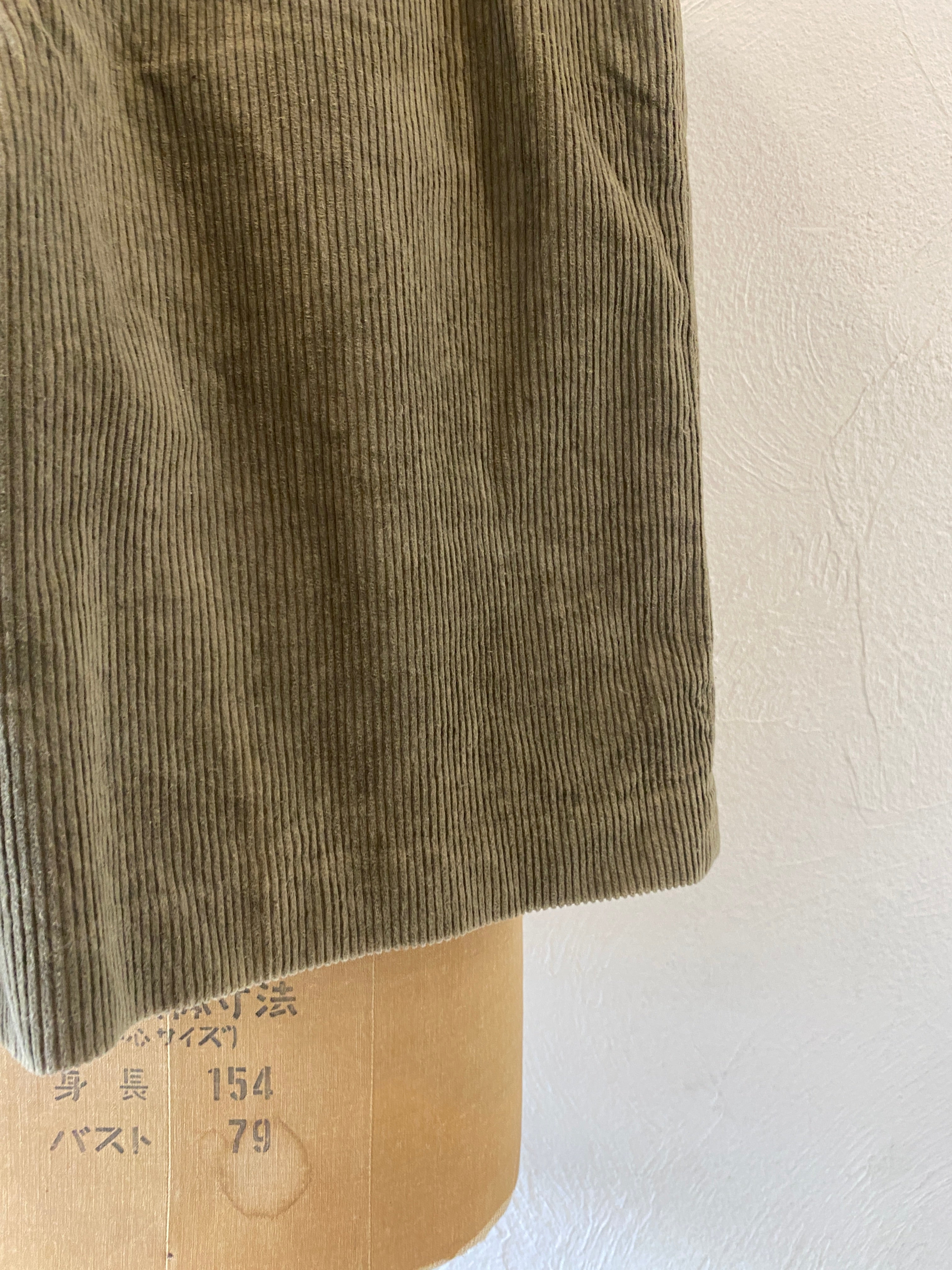 khaki corduroy culotte pants