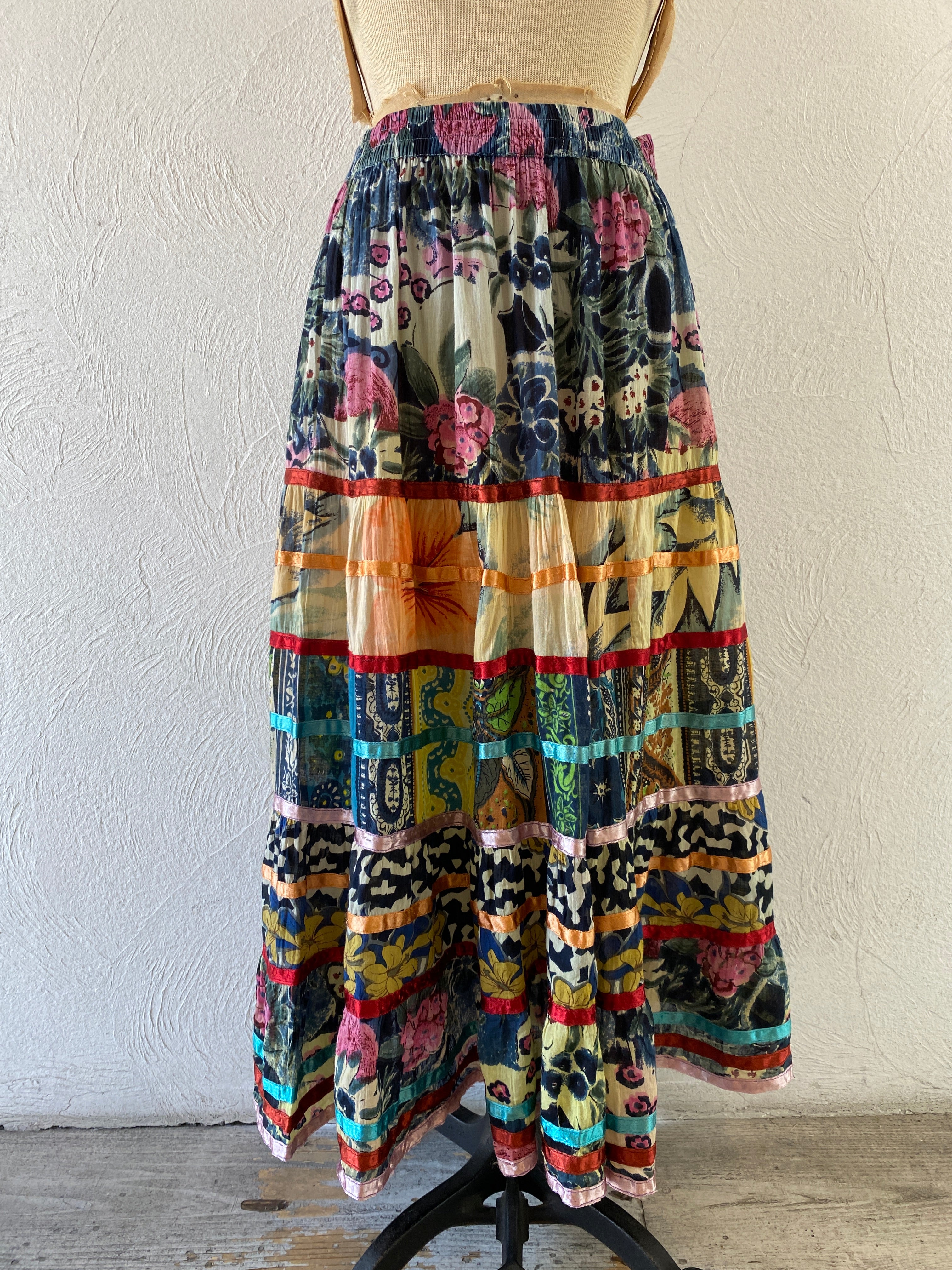 cotton swiching skirt