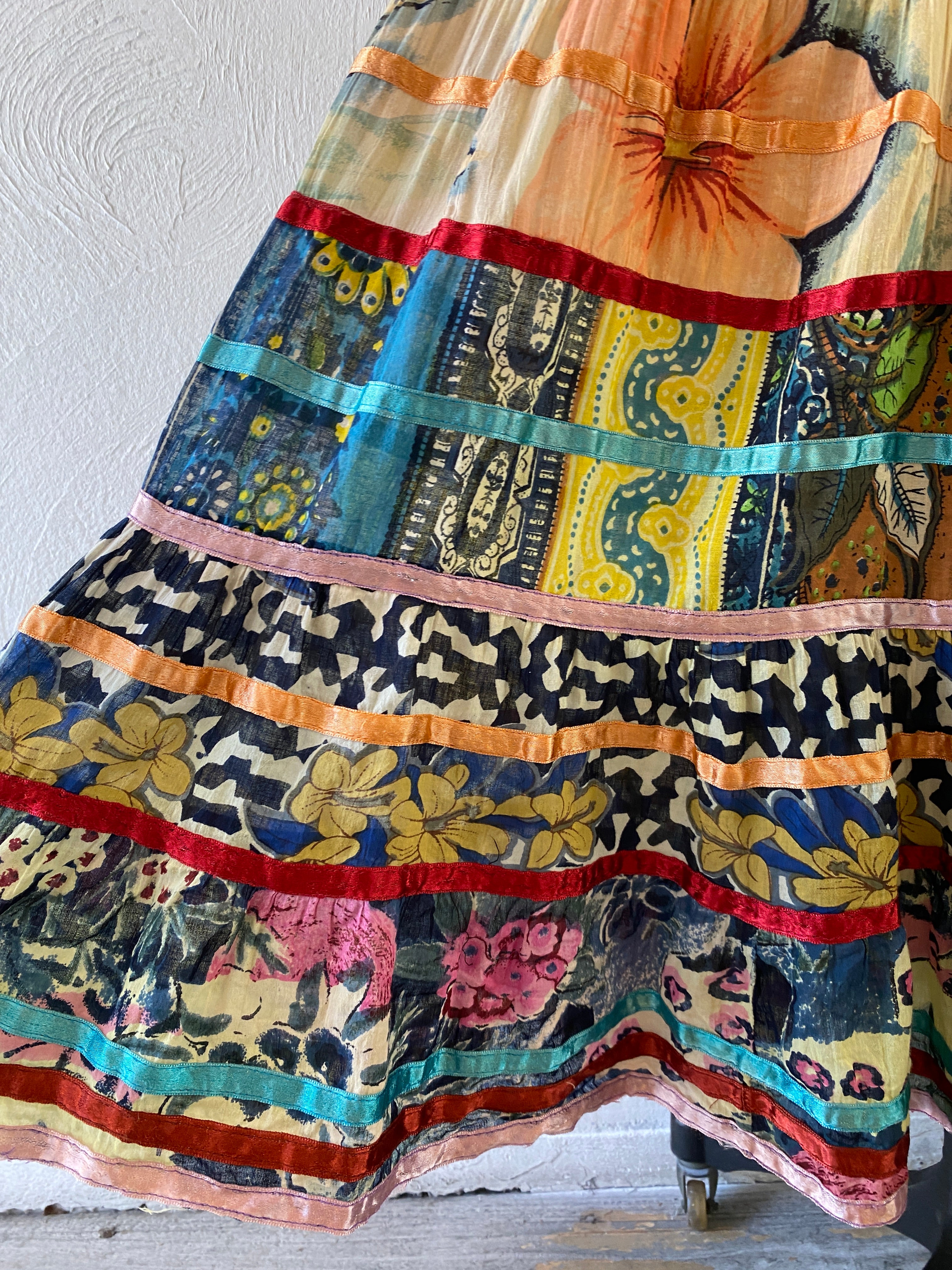 cotton swiching skirt