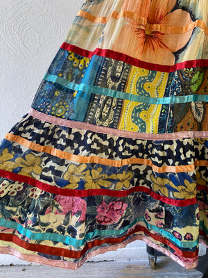 cotton swiching skirt