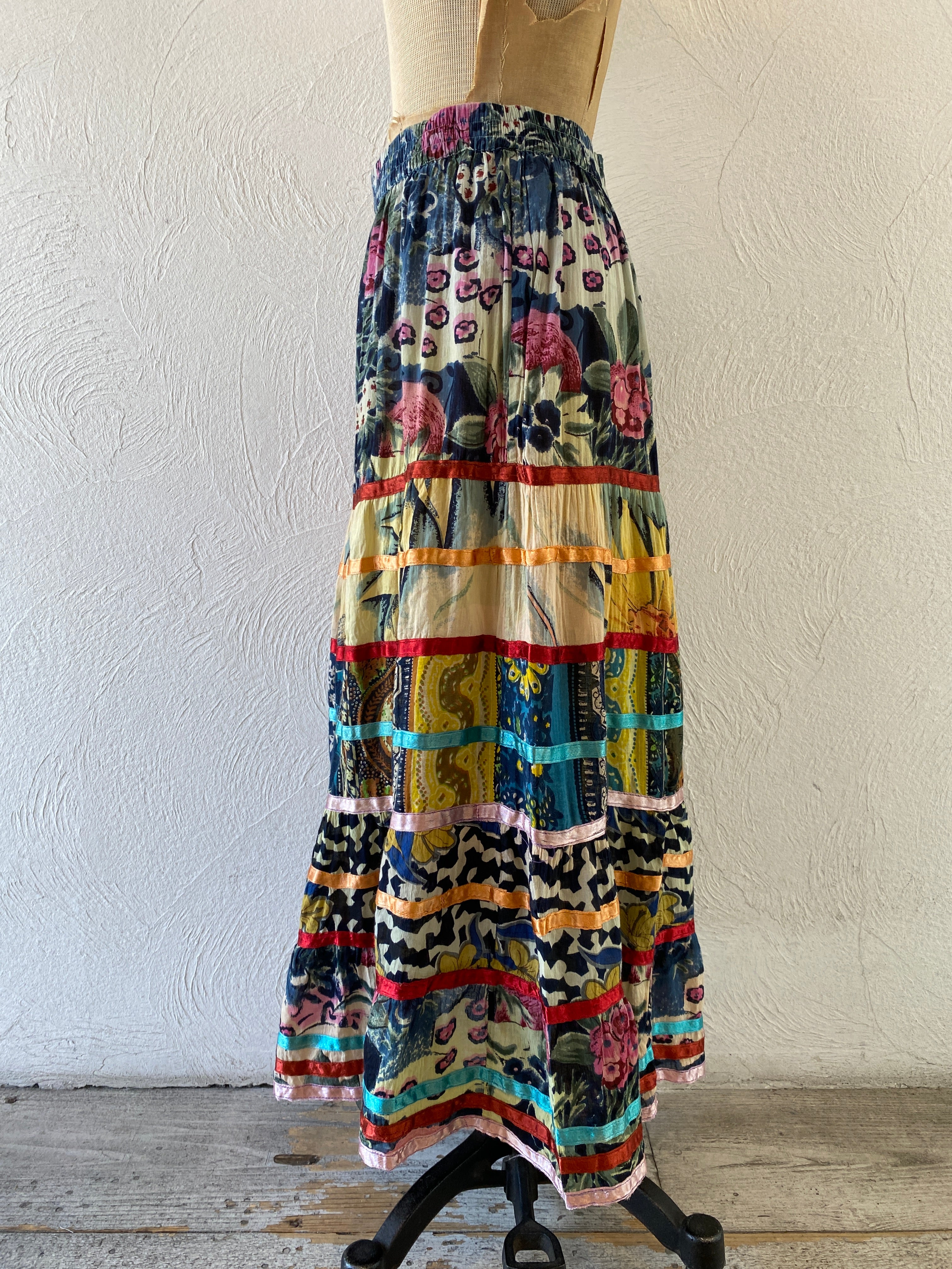 cotton swiching skirt