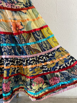 cotton swiching skirt