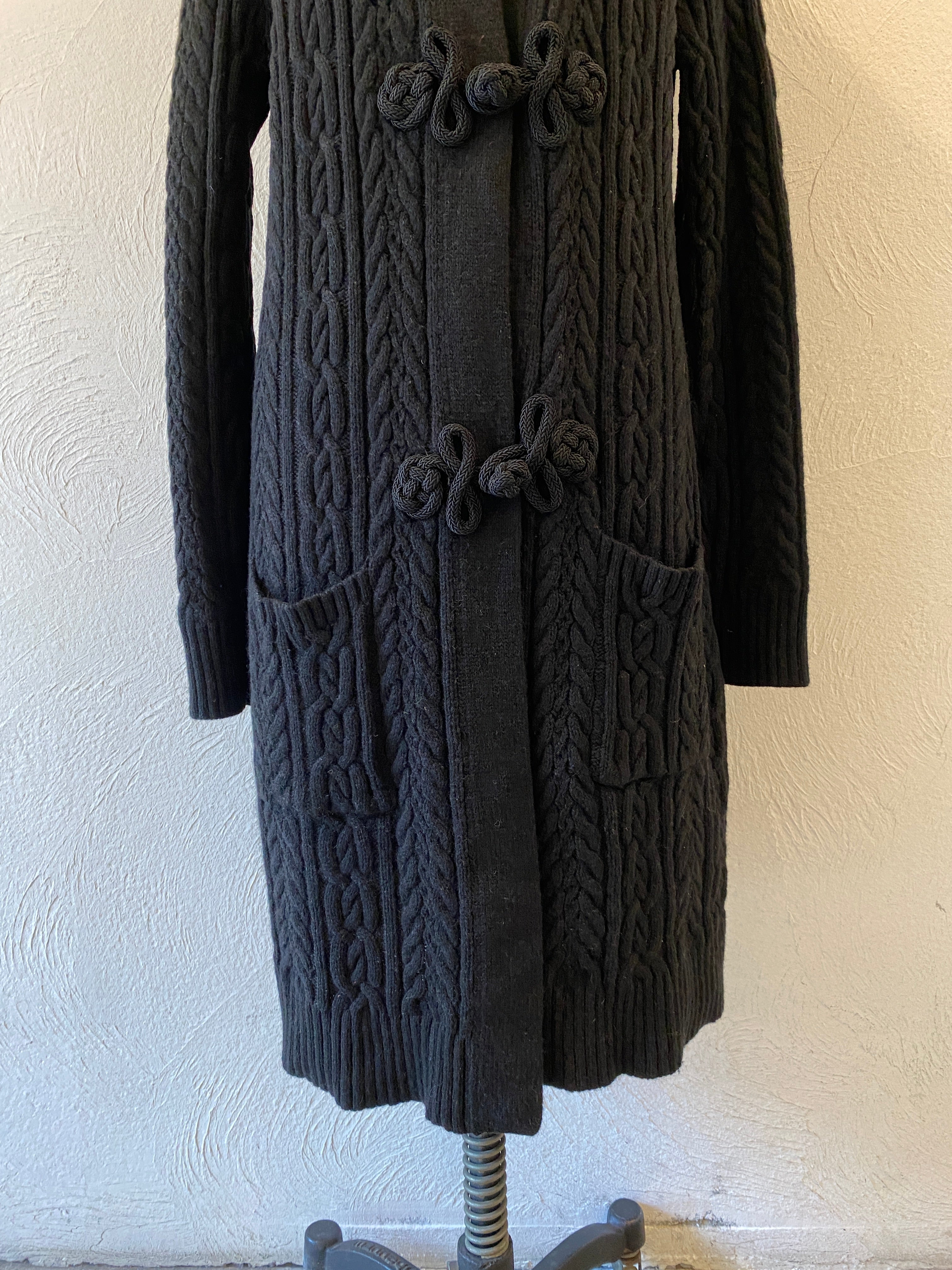 china long knit cardigan