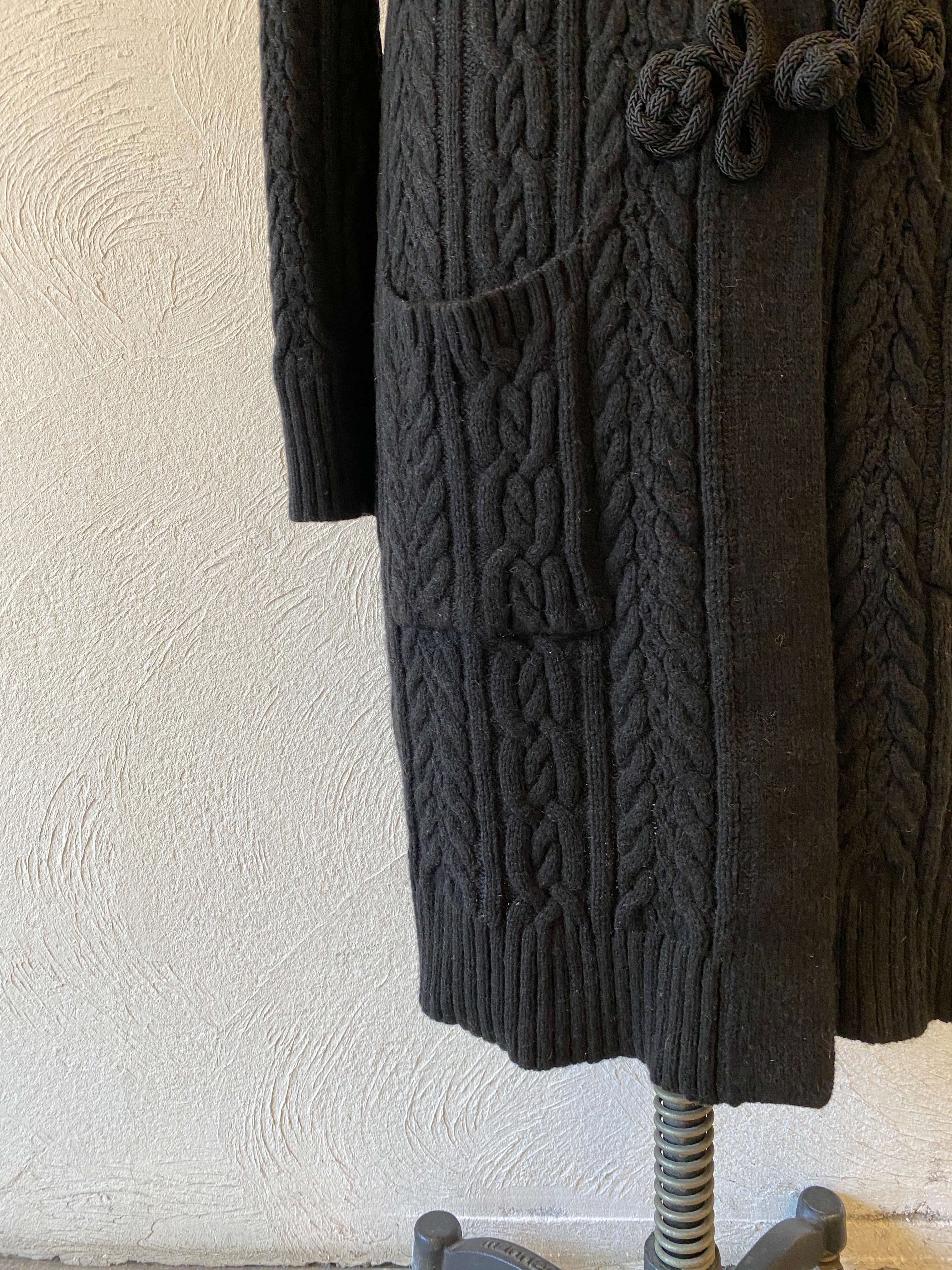 china long knit cardigan