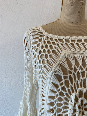 fringe knitting tops