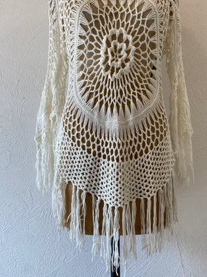 fringe knitting tops