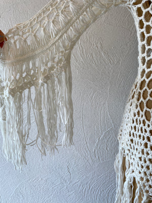 fringe knitting tops