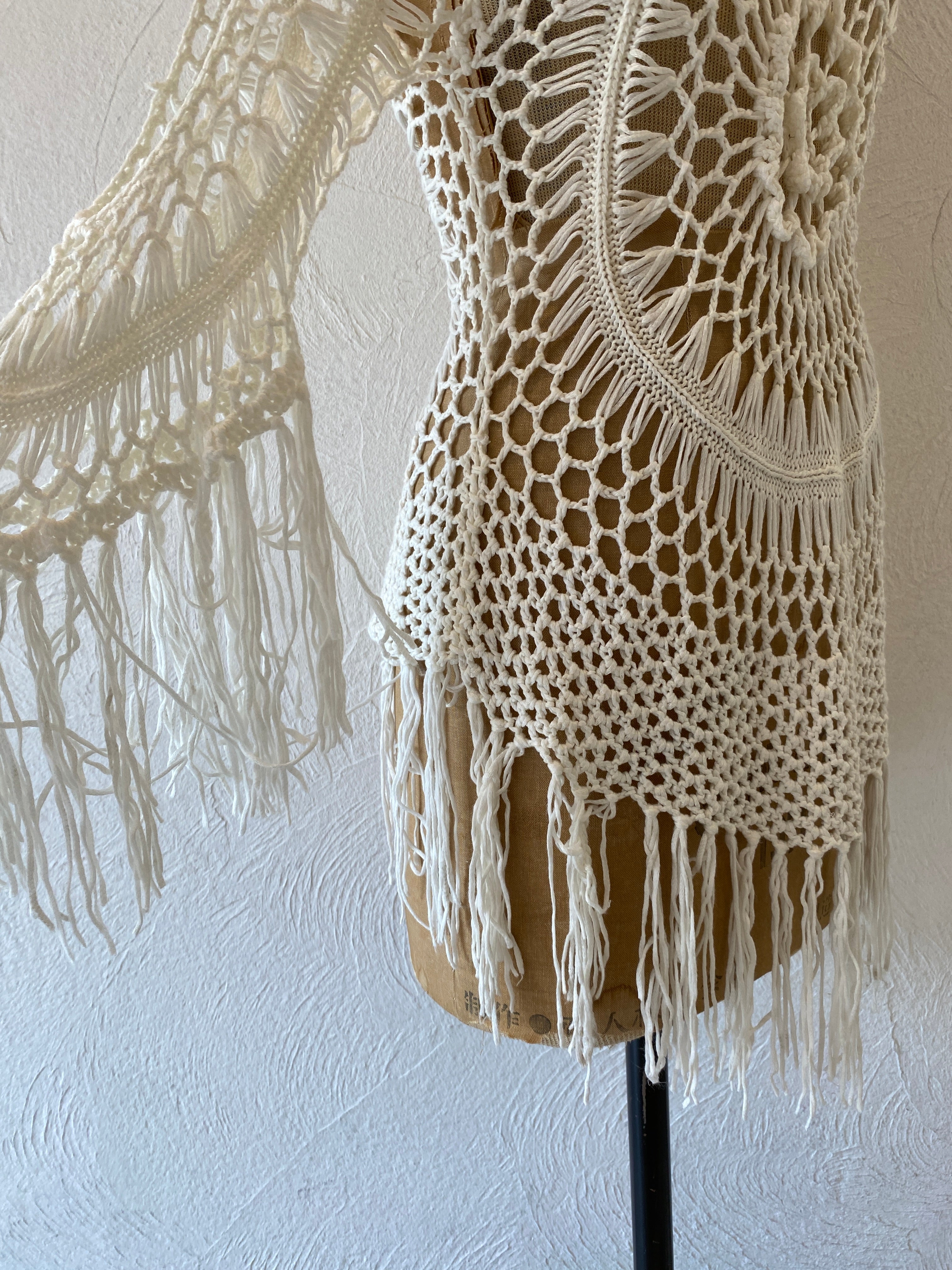 fringe knitting tops