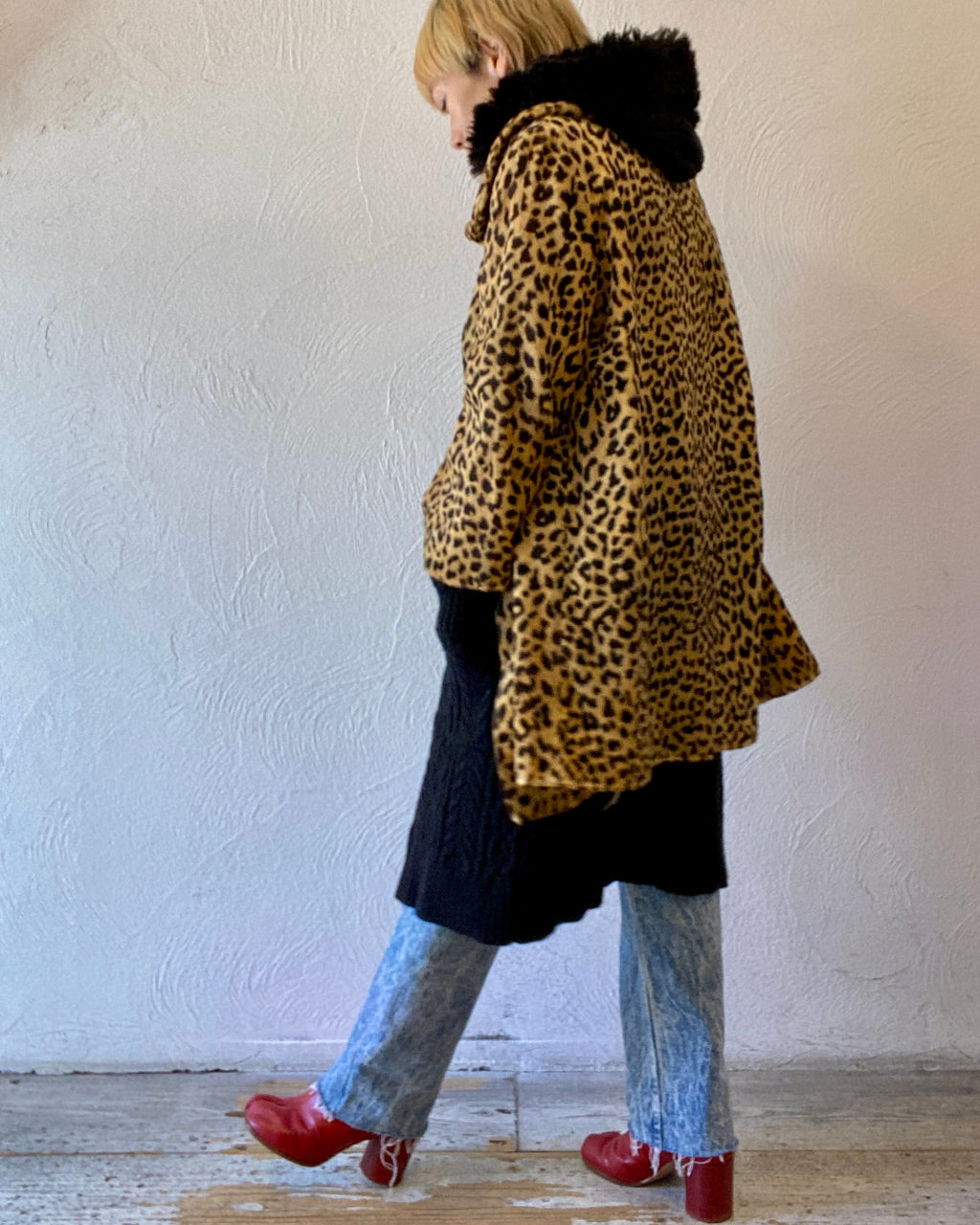 leopard fur coat