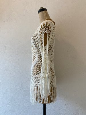 fringe knitting tops