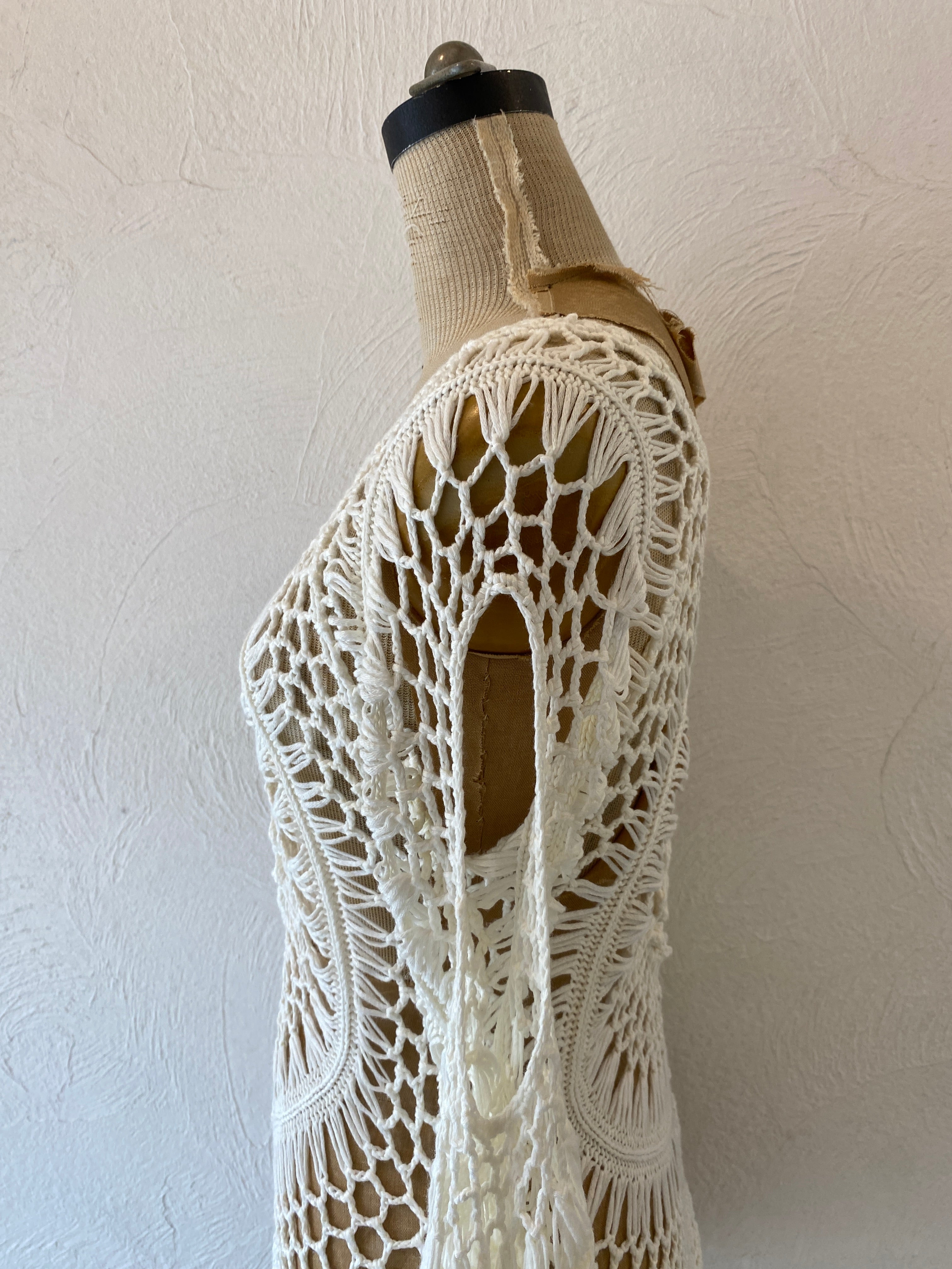 fringe knitting tops