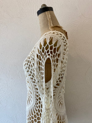 fringe knitting tops
