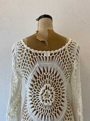fringe knitting tops