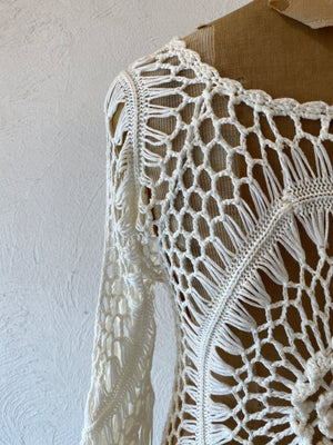 fringe knitting tops
