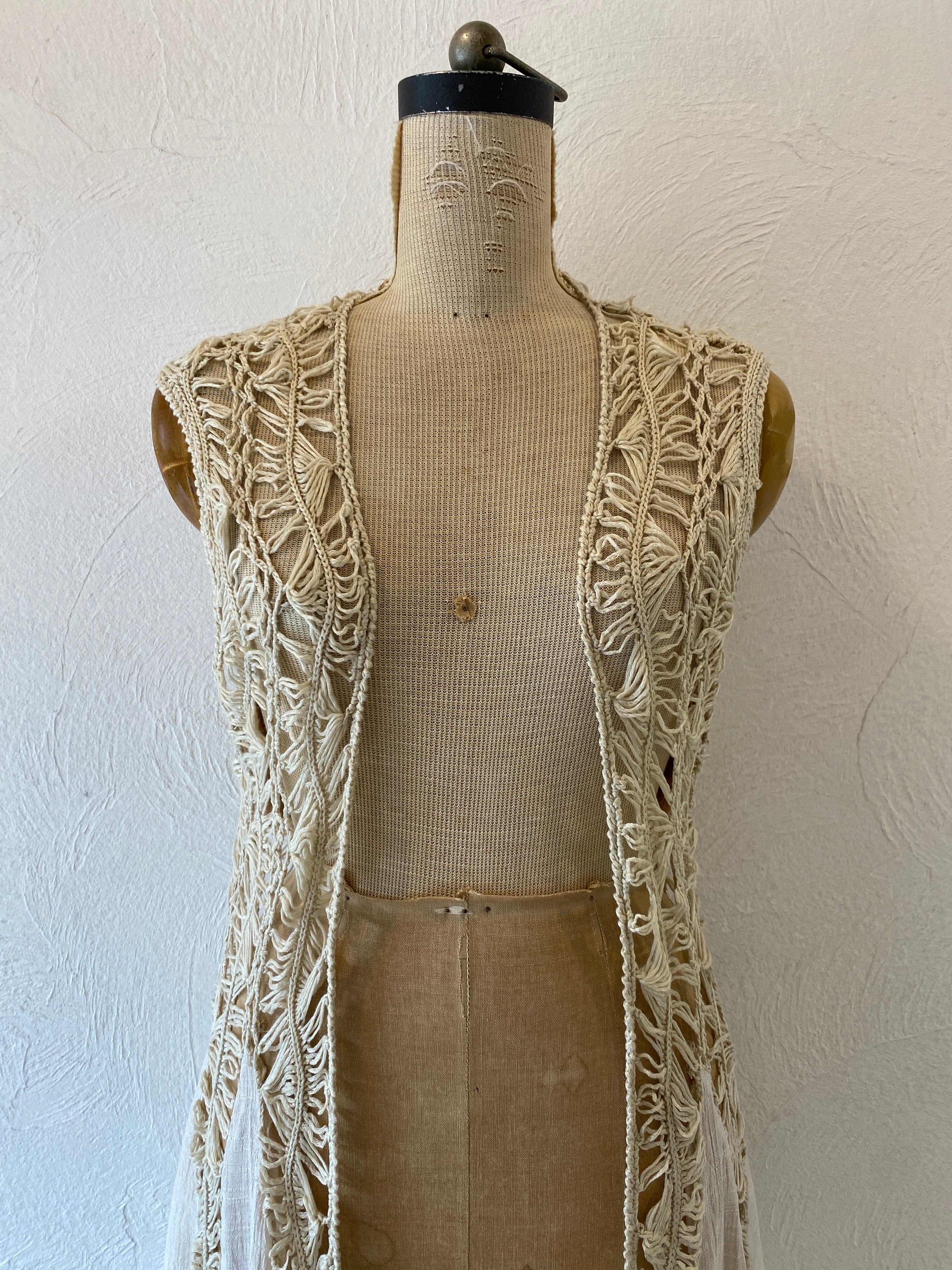 knitting flare vest