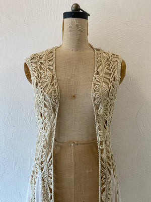 knitting flare vest