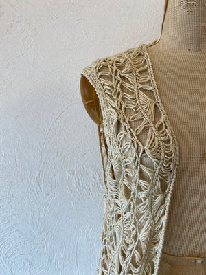 knitting flare vest