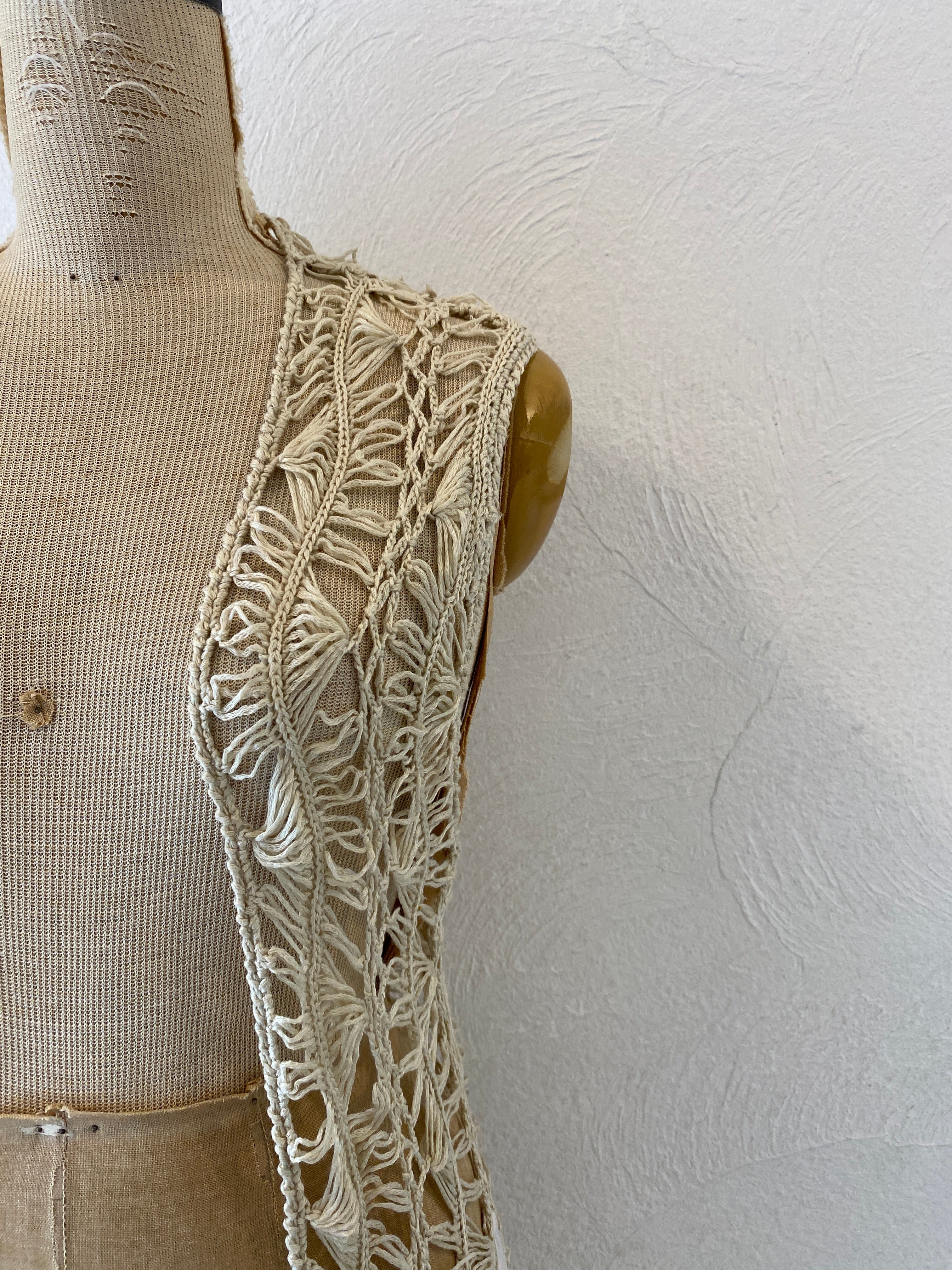 knitting flare vest