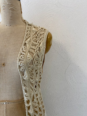 knitting flare vest