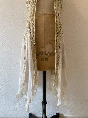 knitting flare vest