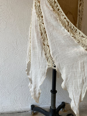 knitting flare vest
