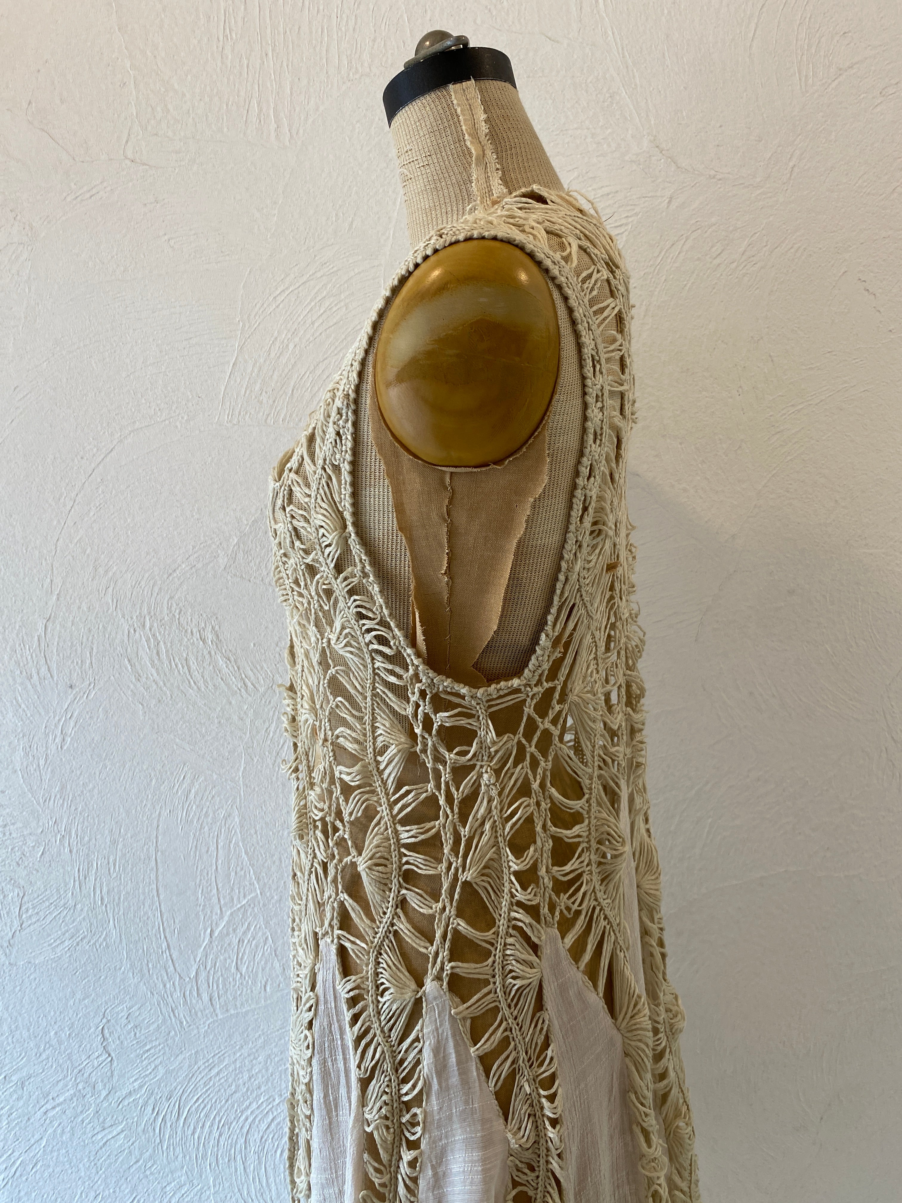 knitting flare vest