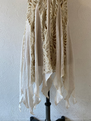 knitting flare vest