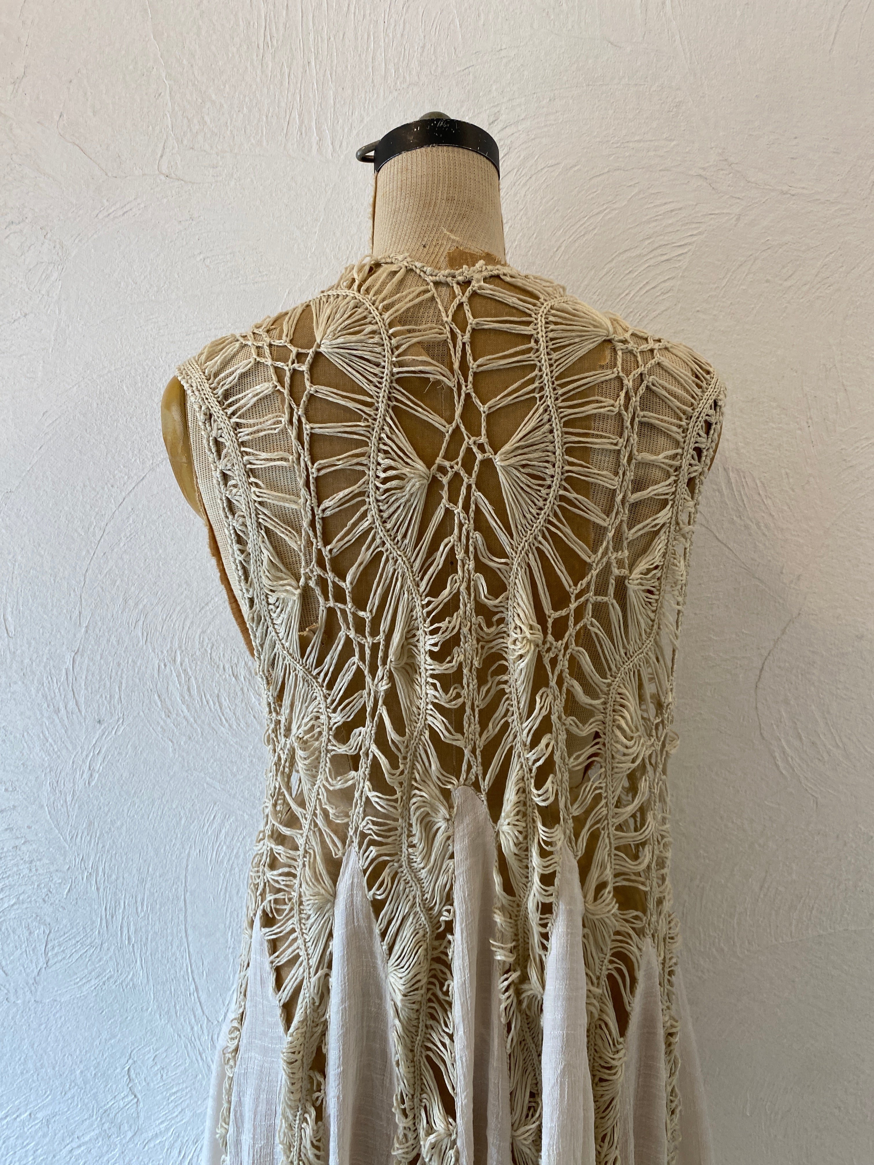 knitting flare vest