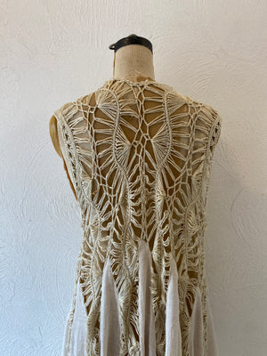 knitting flare vest