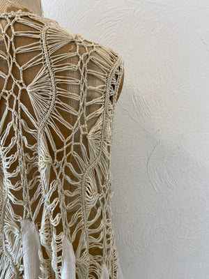 knitting flare vest