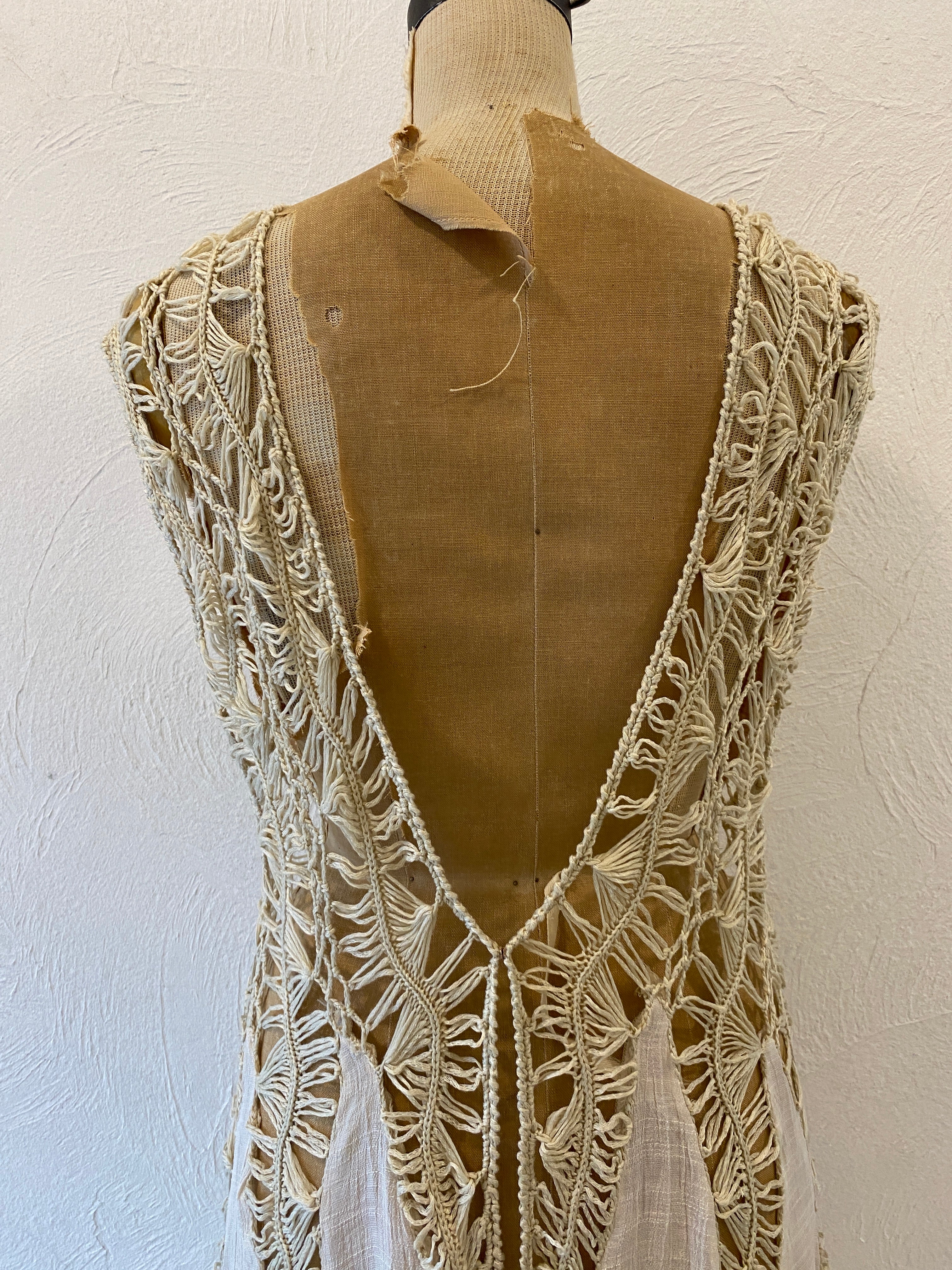 knitting flare vest