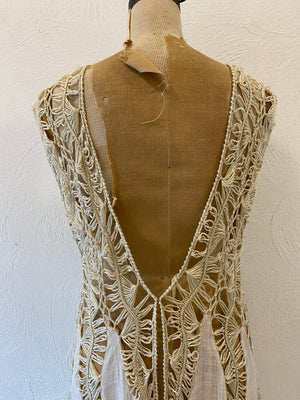 knitting flare vest