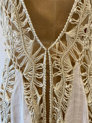 knitting flare vest