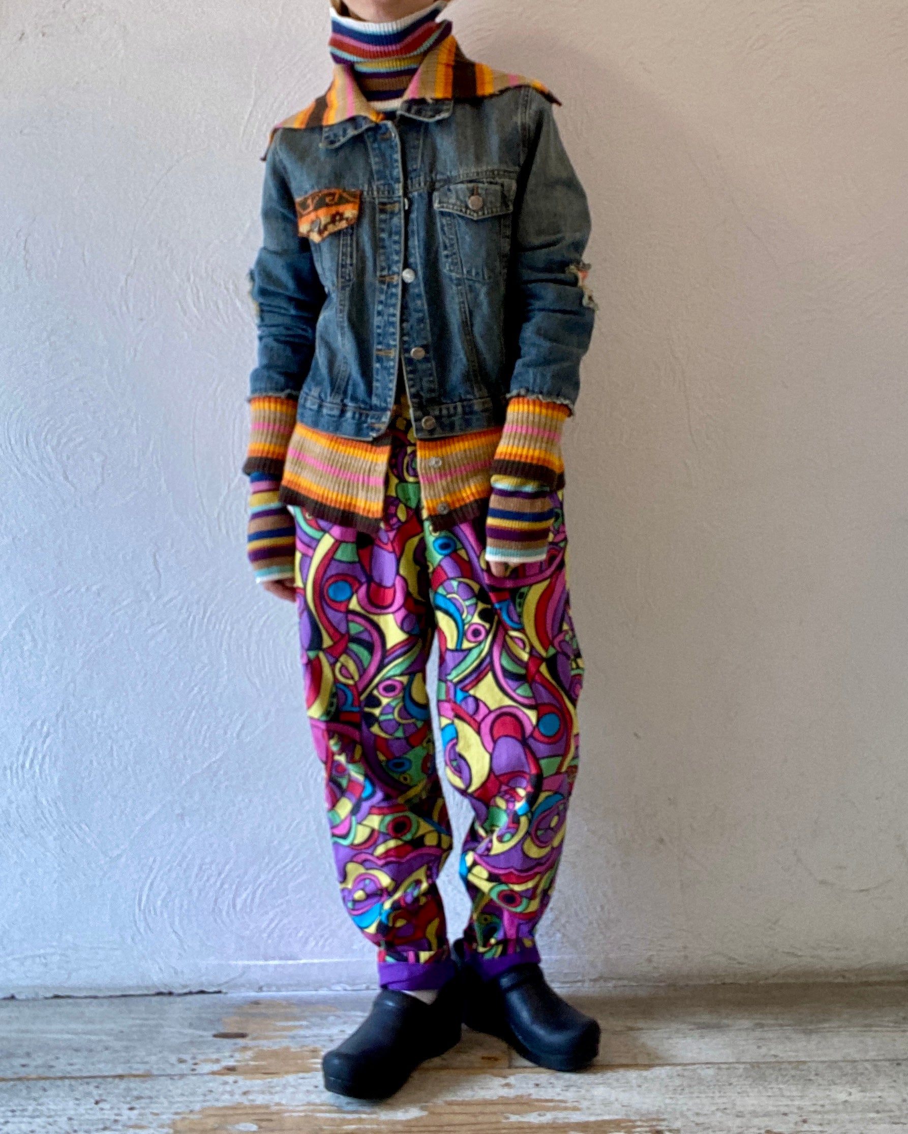 【希少】アメリヴィンテージ KNIT DOCKING DENIM JACKET docking knit denim jacket – VIORET