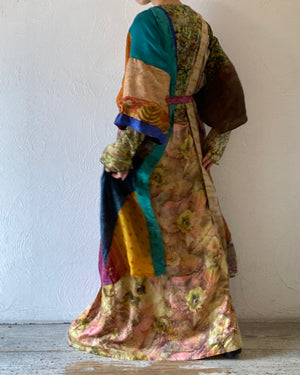 double face silk gown