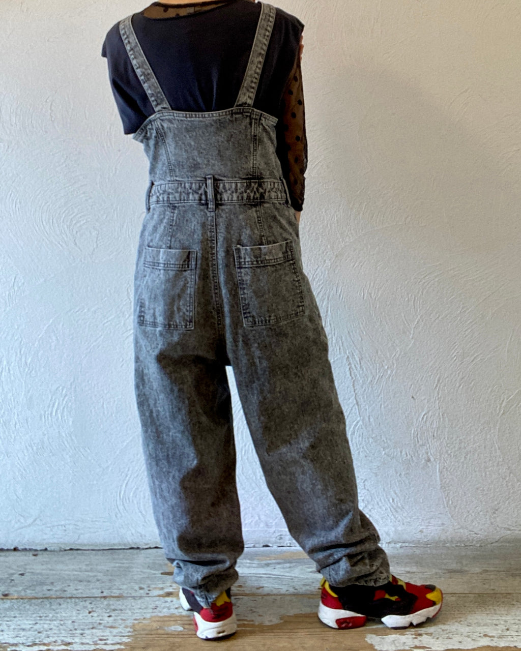 black denim all-in-one