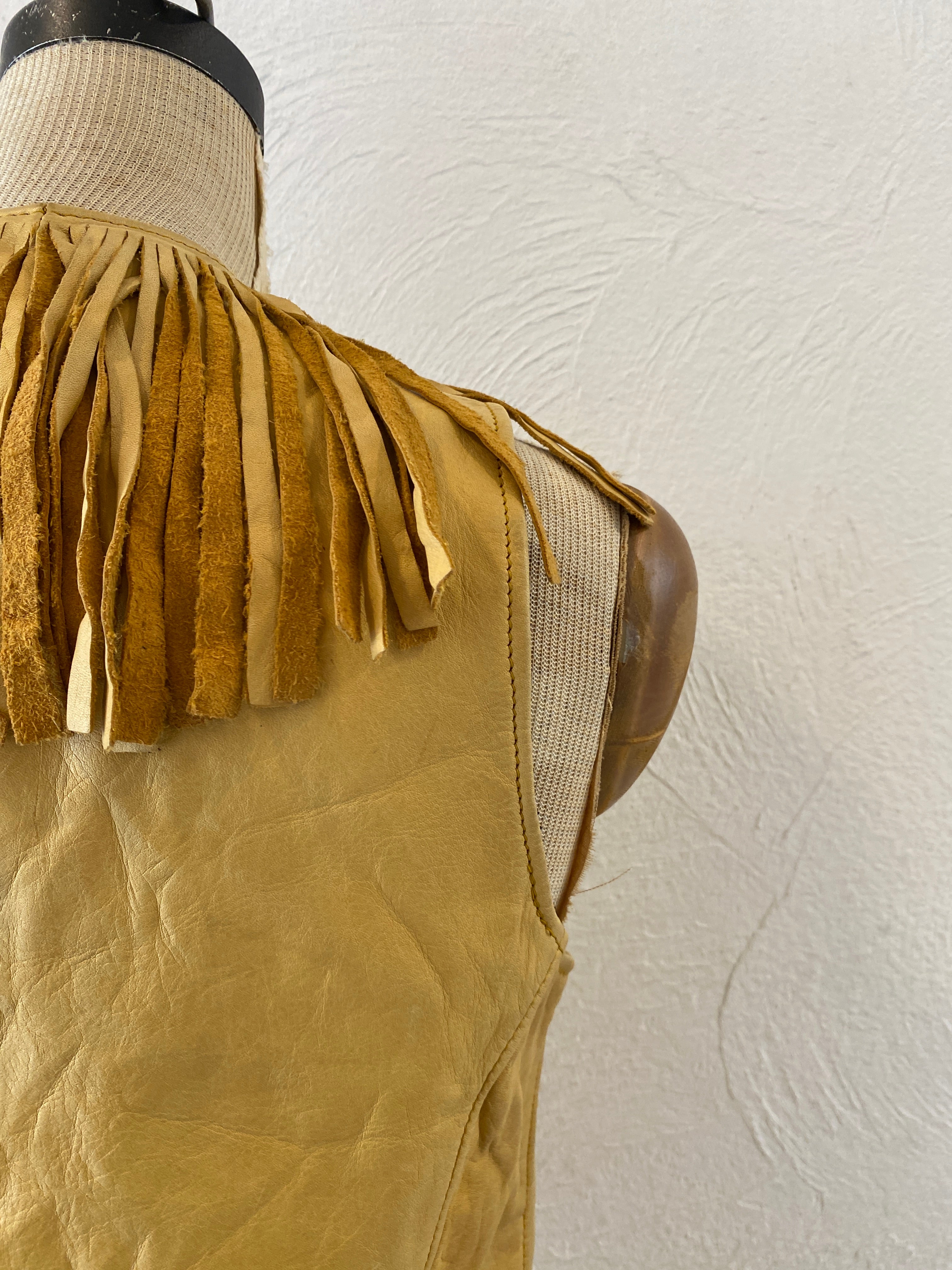 fringe leather vest